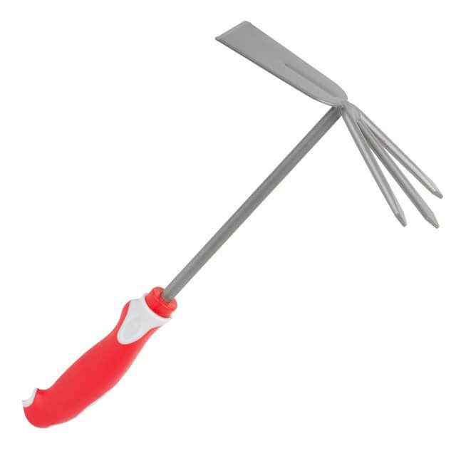 Сапа с мотыжкой садовая, 335×195 мм, комбинированная рукоятка INTERTOOL FT-0033 Киев - изображение 2