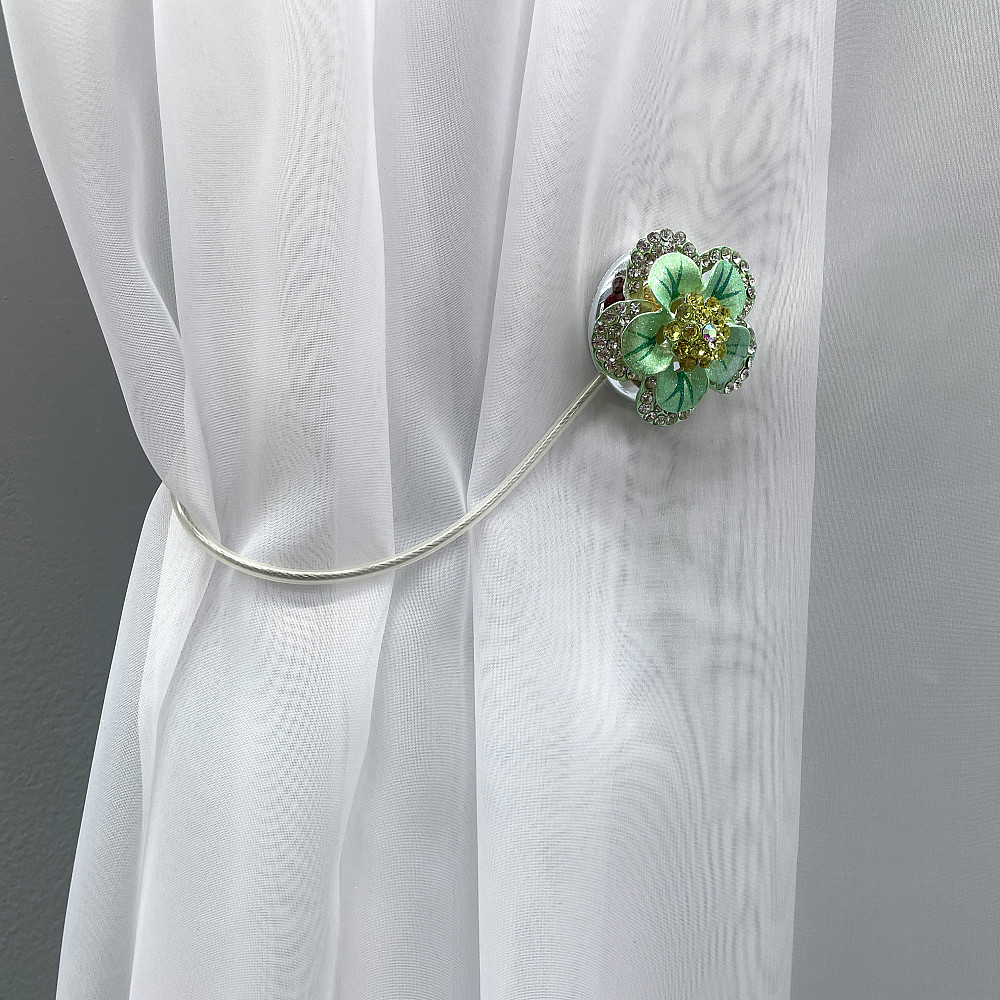 Магніти для штор та гардин "Flowers" набір 2 шт М'ятний (81-187) Київ - фото 3