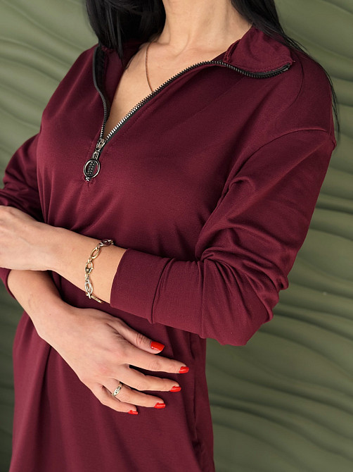 Трикотажна сукня оверсайз на кулісці "Answer" | Норма і батал Київ - фото 10