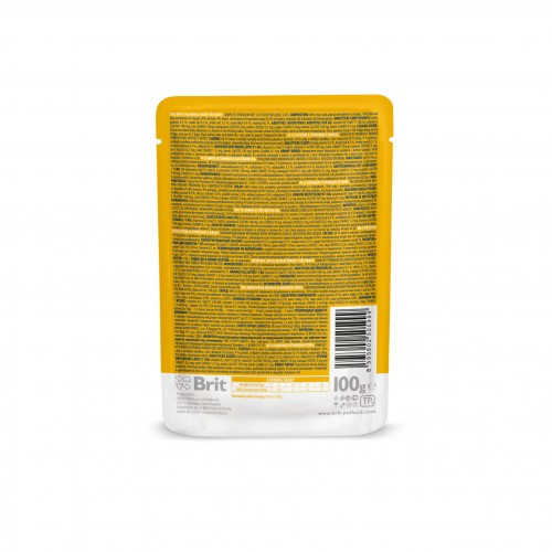 Корм влажный Brit Premium Salmon and Trout pouch для кошек с лососем и форелью 100 г Киев - изображение 2