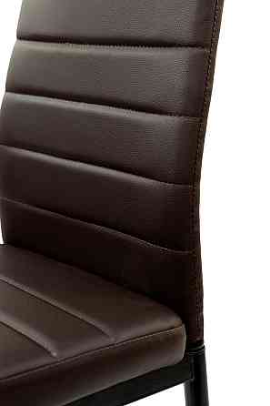 Стілець Ріо, чорний/шкірзам темний шоколад Київ