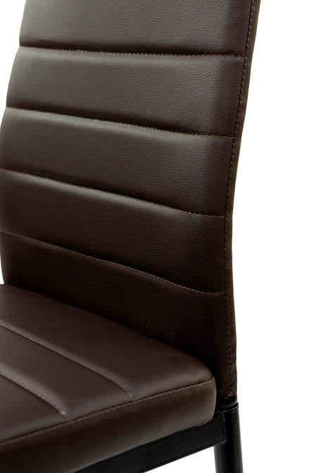 Стілець Ріо, чорний/шкірзам темний шоколад Київ - фото 6