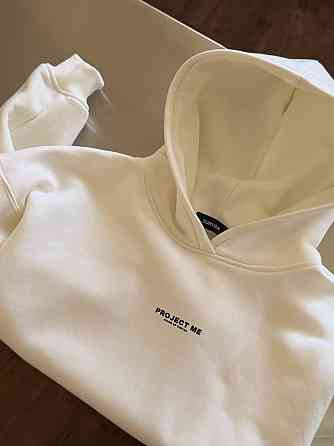 Парні стильні худі унісекс із турецької тринитки пеньє Молочний Одеса