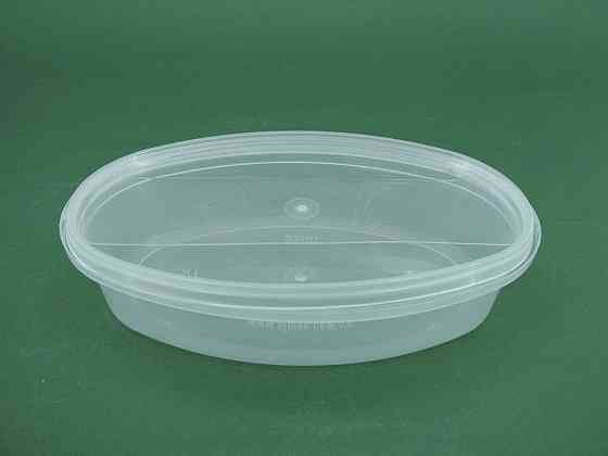 Судок с крышкой  овальный 0,3 л. прозрачное  (1 шт) Харьков