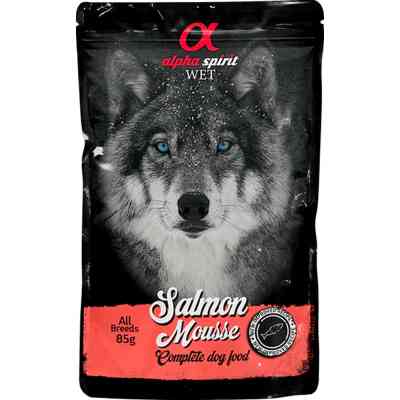 Вологий корм для собак Alpha Spirit старше 1 року з лососем 85 г (8436586311612) Вінниця