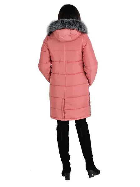 Женская модная длинная  зимняя куртка с мехом. 42-72р Киев - изображение 2