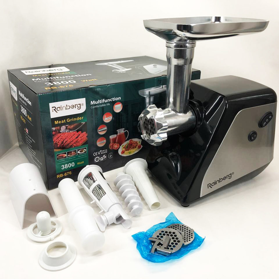 Кухонна м'ясорубка соковижималка Rainberg, М'ясорубки для ресторанів Хороша Електрична 'ясорубка KT-99 Івано-Франківськ - фото 8