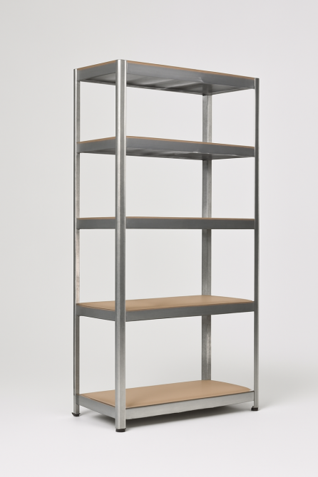 Металевий стелаж 150×75×30 см з п’ятьма міцними полицями — вантажність 175 кг на кожну полицю, виготовлено в Польщі. Львів - фото 6