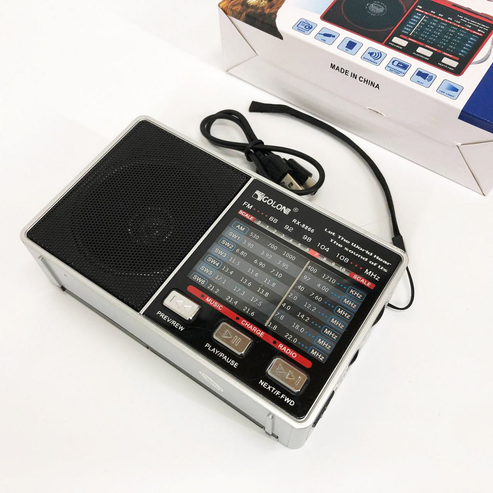 Портативне аварійне радіо, що працює від мережі, Портативне радіо, Радіоприймач з гарною якістю прийому DV-80 Львів - фото 14