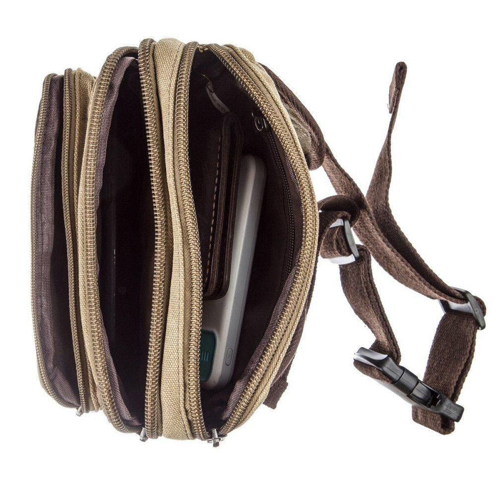 Бананка текстильная на пояс Vintage 20081 Хаки Киев - изображение 2