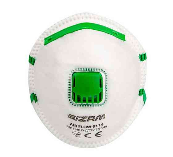 Sizam респіратор одноразовий з клапаном видиху Air Flow 9114 FFP1, арт. 35075 Рівне