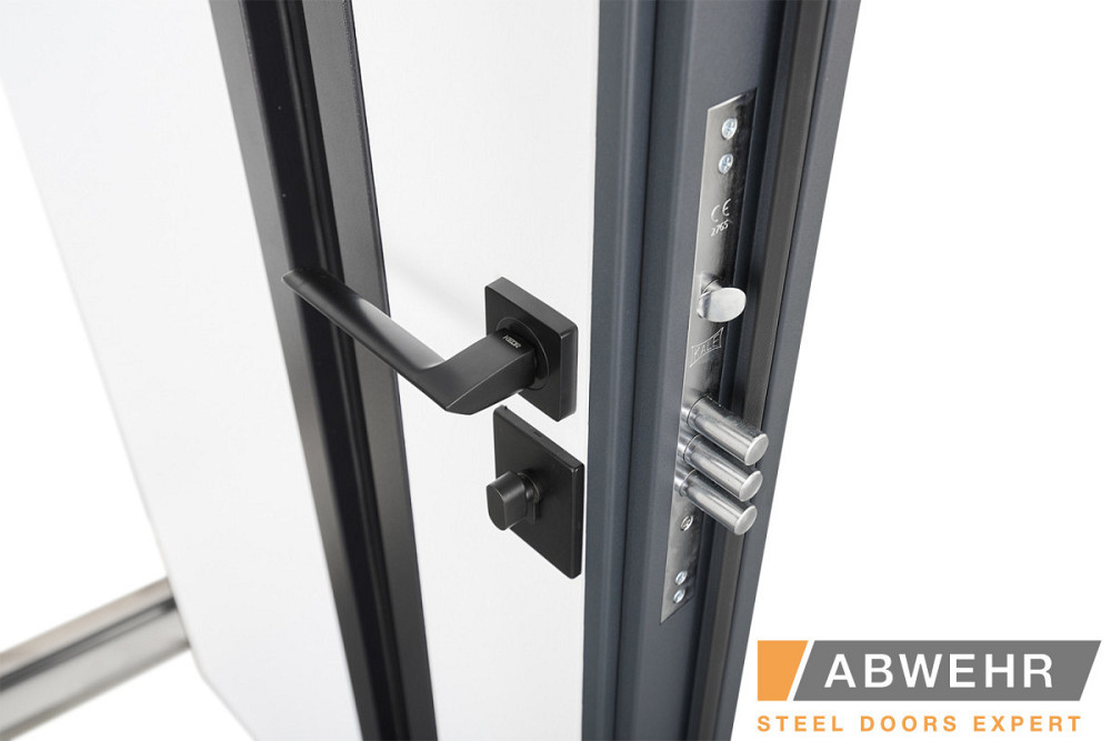 Двери уличные, модель 506 Nordi Glass RAL 7021Т со стеклопакетом 1200 Киев - изображение 10