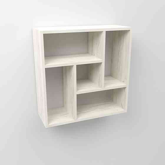 Полиця навісна П-3, Дуб Крафт Білий, 610/230/610 Львів