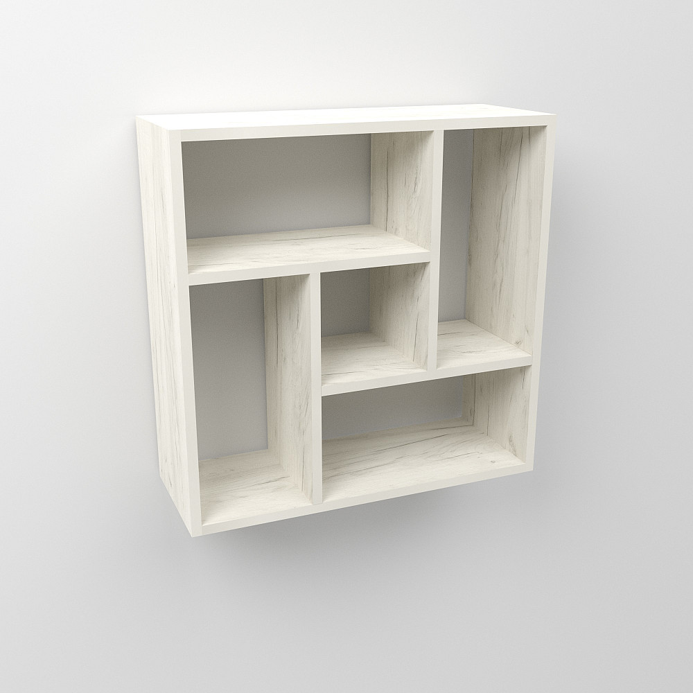 Полиця навісна П-3, Дуб Крафт Білий, 610/230/610 Львів - фото 4