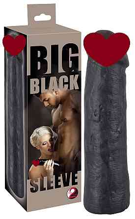 Насадка Penis Sleeve black Sex Aura Київ