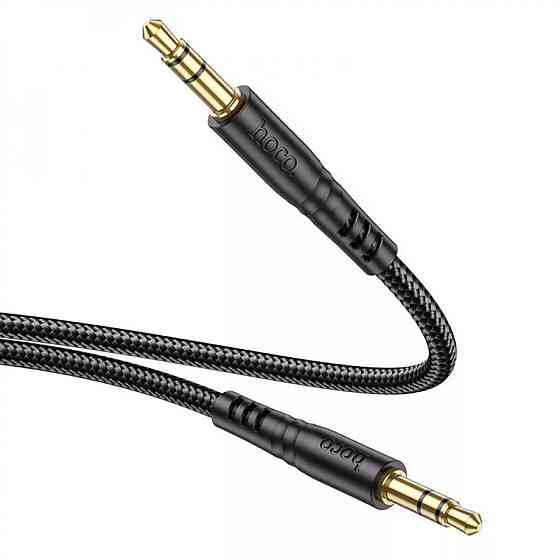 Аудiокабель HOCO UPA24 Smooth AUX audio cable Black Киев