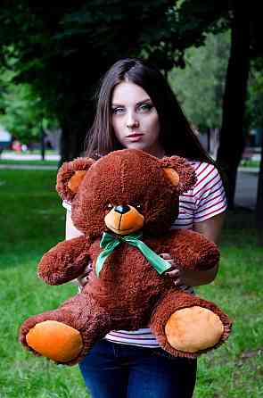 Плюшевий ведмедик М'яка іграшка Томии 65 см Шоколадний Тернопіль