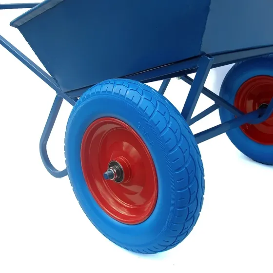 Тачка строительная ТСД-350ПН двухколесная усиленная, объем 90 л, груз до 250 кг, колеса пневматические 350 мм. Харьков