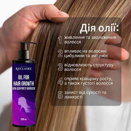 Набір мега бокс від випадіння волосся Активатор росту Reclaire cosmetics Київ