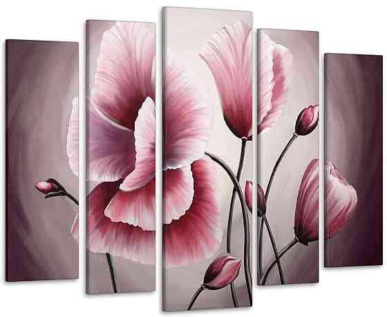 Модульна картина Абстракція Квіти Art-148_5 Київ