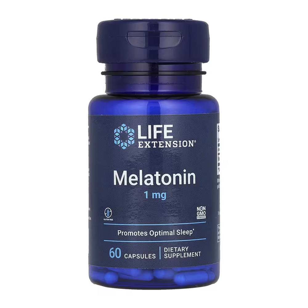 Мелатонін Life Extension Melatonin 1 мг, 60 капсул Київ - фото 1