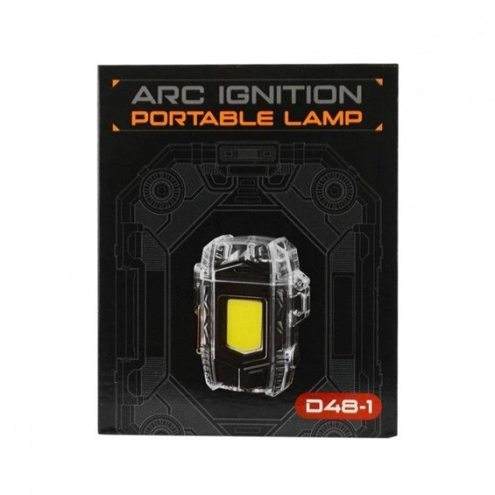 Ліхтар запальничка Multifunctional D48-1 (білий, жовтий, червоний) + BOX LCD Type-C (11 режимів) Київ