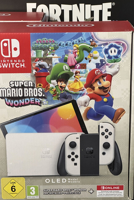 Приставка Nintendo Switch OLED + Mario Wonder. Харків - фото 5