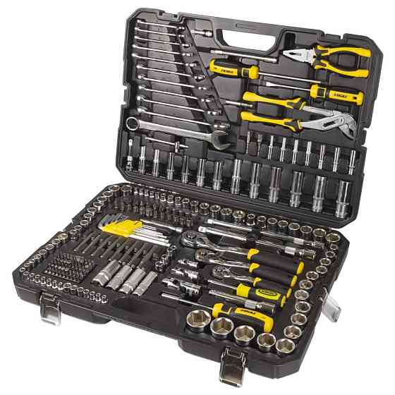 Sigma Набор насадок торцевых и биты, ключей, инструментов ¼" ⅜" ½" 233шт CrV SIGMA (6003871) Коломия