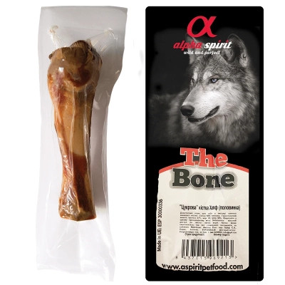 Лакомство для собак Alpha Spirit Ham Bone Half Vacuum половинка 12 см (8437015969213) Винница - изображение 1