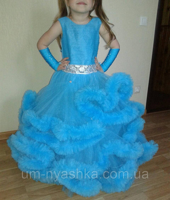 Пышное платье Облачко МОРСКАЯ ВОЛНА на 4-5, 6-7, 8-9 лет Кривой Рог - изображение 4
