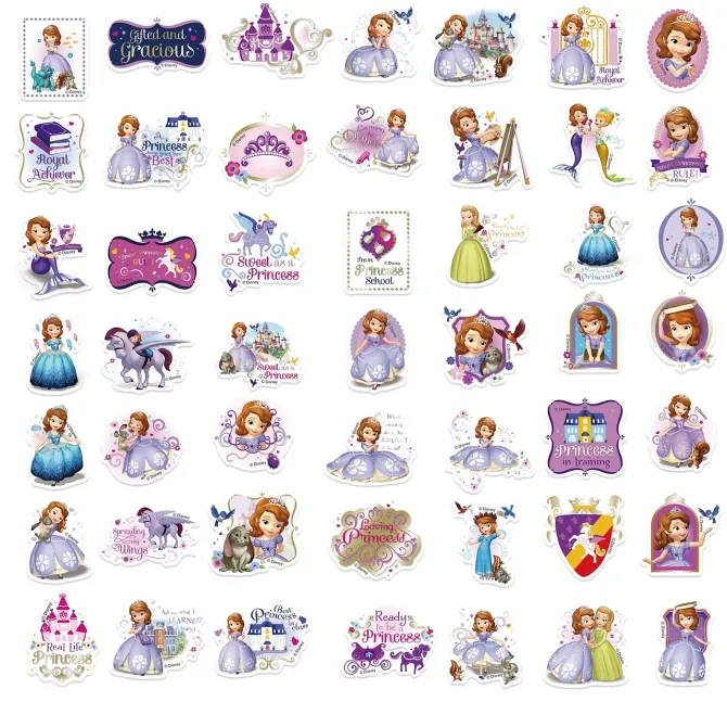 Набір вінілових наклейок Disney Princess Принцеса DSN-034 Запоріжжя - фото 5