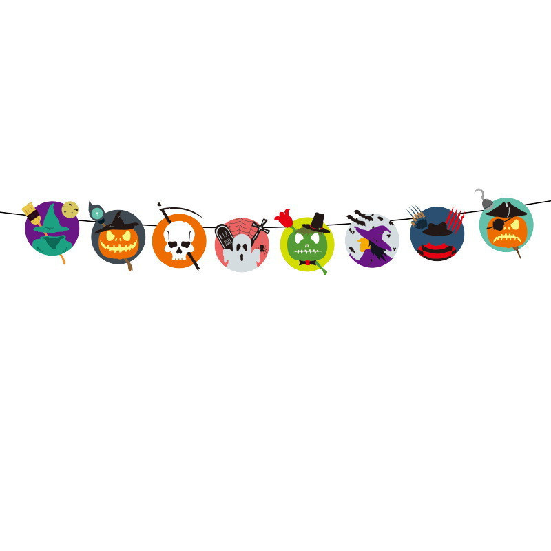 Гірлянда Хелловін на стіну 280 см різнобарвний Київ - фото 4