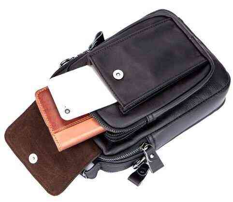 Сумка мужская кожаная Vintage 14816 Черная Киев