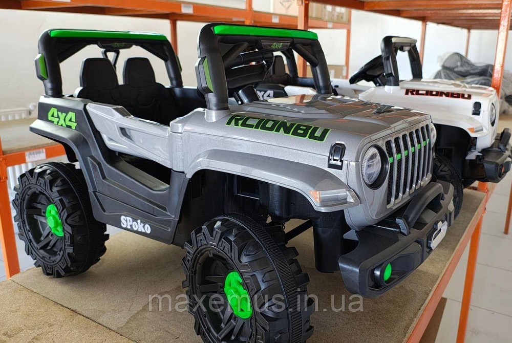 Дитячий електромобіль на акумуляторі QD-V80 електромашинка для дітей з пультом керування сірий Мостиська - фото 8