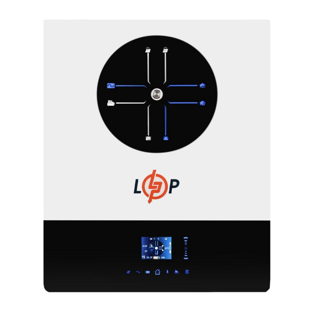 Гібридний сонячний інвертор (ДБЖ) LPW-MAXII-ULTRA 8000VA (8000Вт) 48V 150A MPPT 90-450V ON-OFF GRID Київ - фото 1