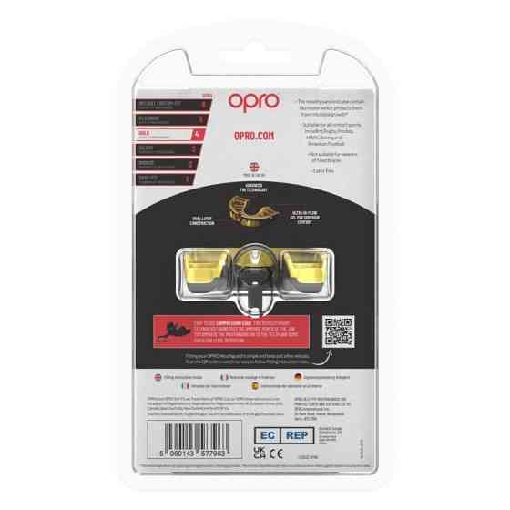 Капа OPRO Gold доросла (вік 11+)  Grillz Black/Gold (art.102504012) Луцк