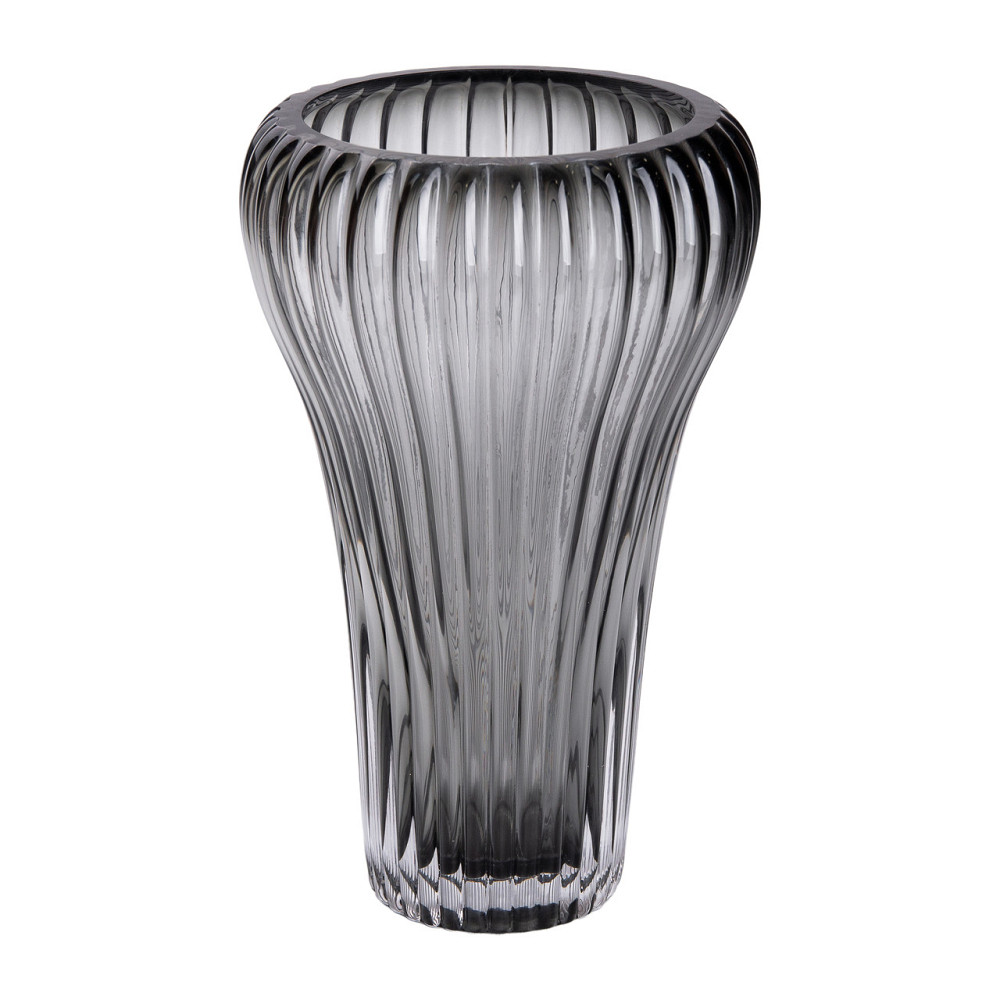Yiwu Скляна ваза, декоративна, сіра, 27,5 см HP-1730 Коломия - фото 1