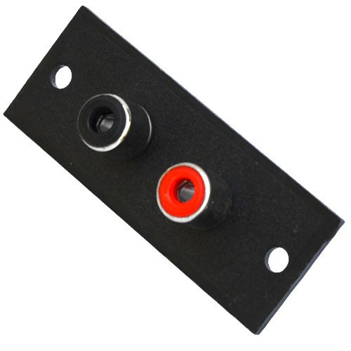 Гніздо RCA х2 , монтажне на панелі, прямокутна Полтава - фото 1