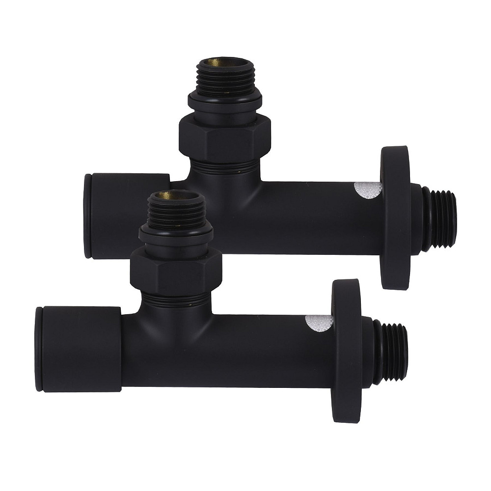Набір Кран вентильний кутовий з американкою SOLOMON LUX 1/2″  7777  (2шт.) BLACK   (1уп) Тернопіль - фото 4
