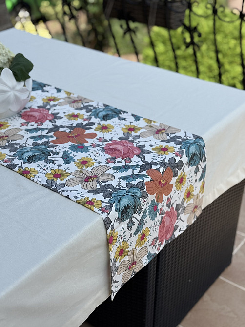 Ecotton Ранер доріжка Ecotton DUCK 45x170 см для обіднього столу водовідштовхувальна в квітках Коломыя - изображение 8