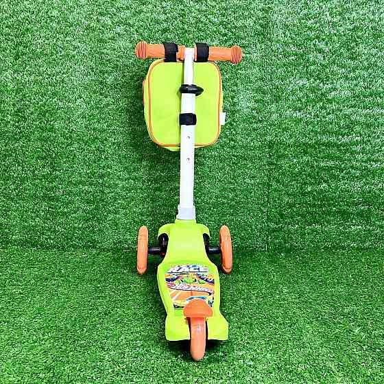 Самокат триколісний Hot Wheels з підсвічуванням коліс Салатовий (LS2115) Чернігів