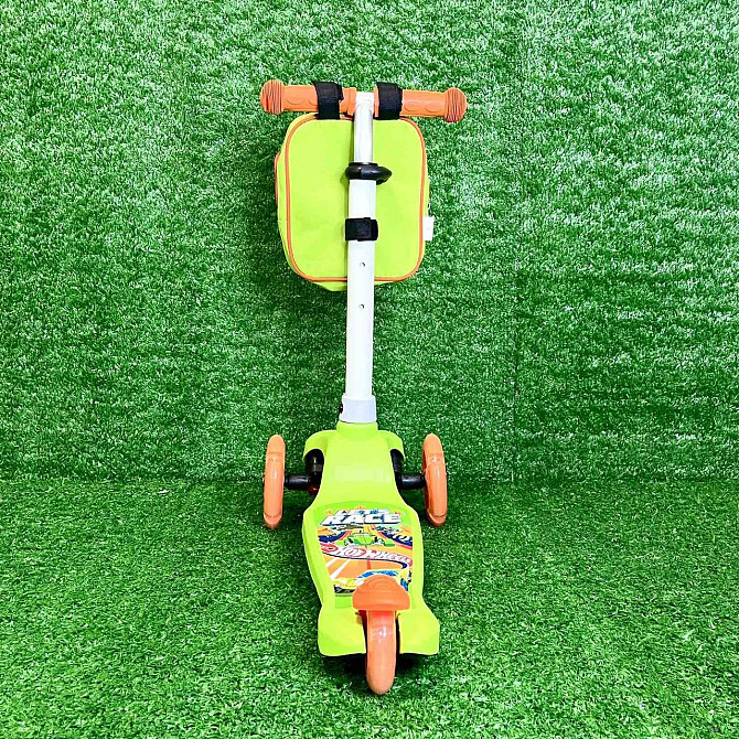 Самокат триколісний Hot Wheels з підсвічуванням коліс Салатовий (LS2115) Чернігів - фото 3