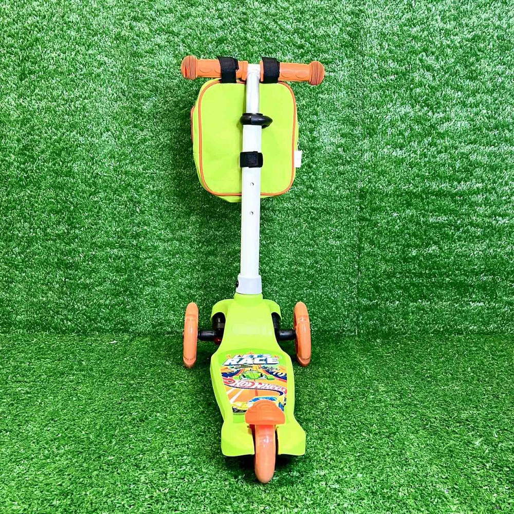 Самокат триколісний Hot Wheels з підсвічуванням коліс Салатовий (LS2115) Чернігів - фото 3