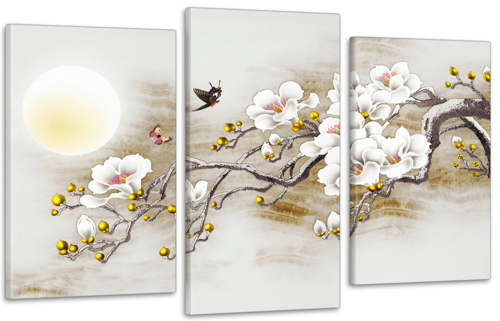 Модульная картина в гостиную / спальню  Магнолія   Art-743_3 70x130 см Київ - фото 1
