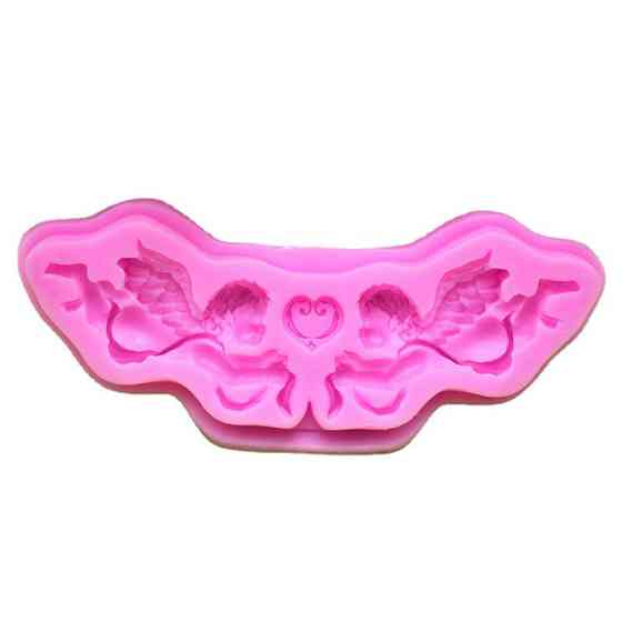 Силиконовый молд Ангелы 158 на 69 мм розовый Киев