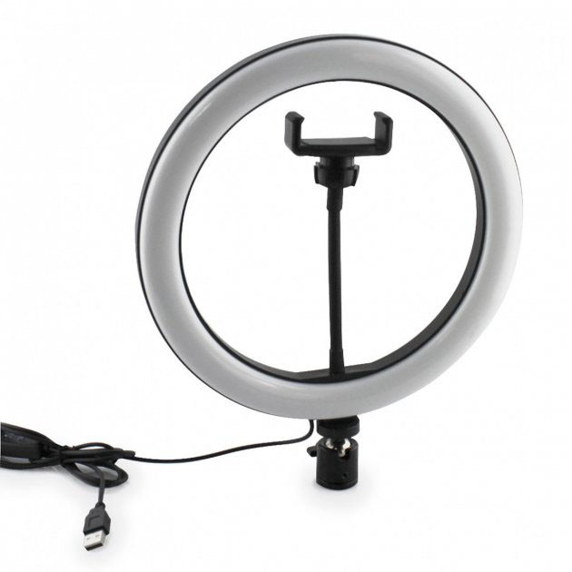 Лампа для блогеров с регулировкой яркости 26 см, Компактная кольцевая лампа для блога VW-58 Львов - изображение 19