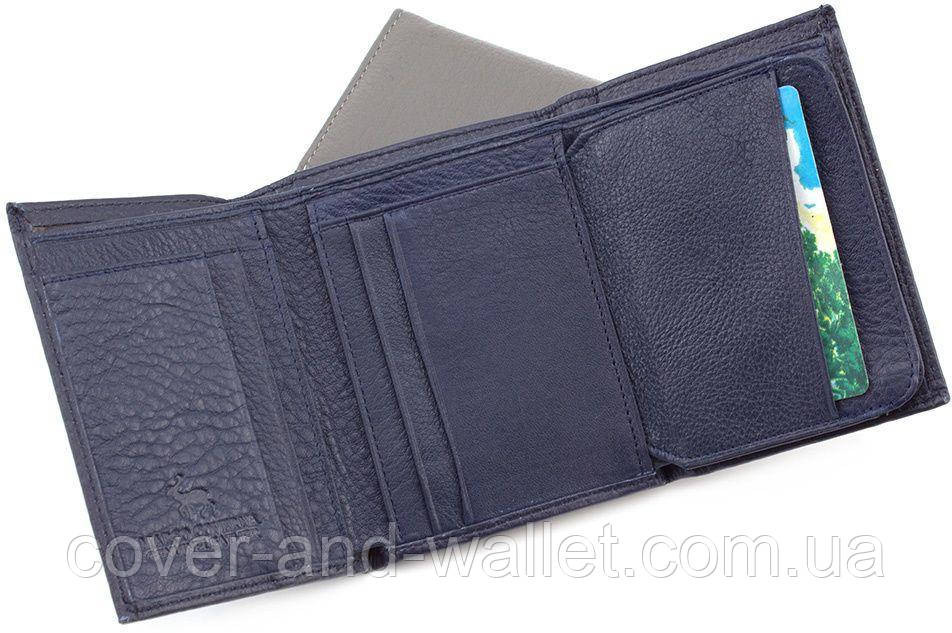 Стильный маленький женский кошелек синего цвета Marco Coverna MC-6055-3 Киев - изображение 8