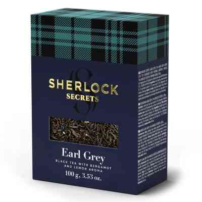 Чай Sherlock Secrets Earl Grey чорний листовий 100 г (shs.00995) Вінниця