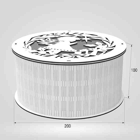Подарункова коробка EKOSTAR d200 h100 Київ