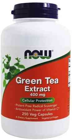 Екстракт зеленого чаю Now Foods Green Tea 400 мг 250 веге капс Київ
